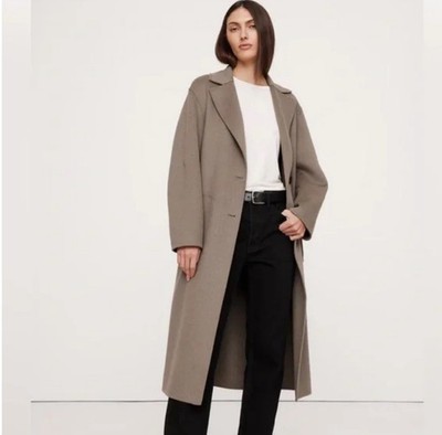 BANANA REPUBLIC Oversized Double-Faced Top Coat in Mocha Chai - Size Large