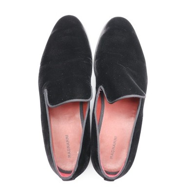Magnanni Dorio Men\'s 11.5 Black Velvet Slip On Venetian Loafers Formal Magnanni Dorio Men main image 2