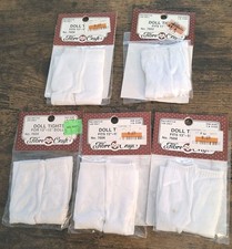 1 Pair Of Fibre Craft 7603 And 4 Pairs Of Fibre Craft 7604 Doll Tights