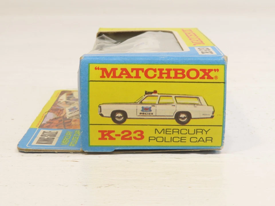 Lesney K-23 Vintage Matchbox King Sized Mercury Police Car Boxed 12092 - Image 2 of 4
