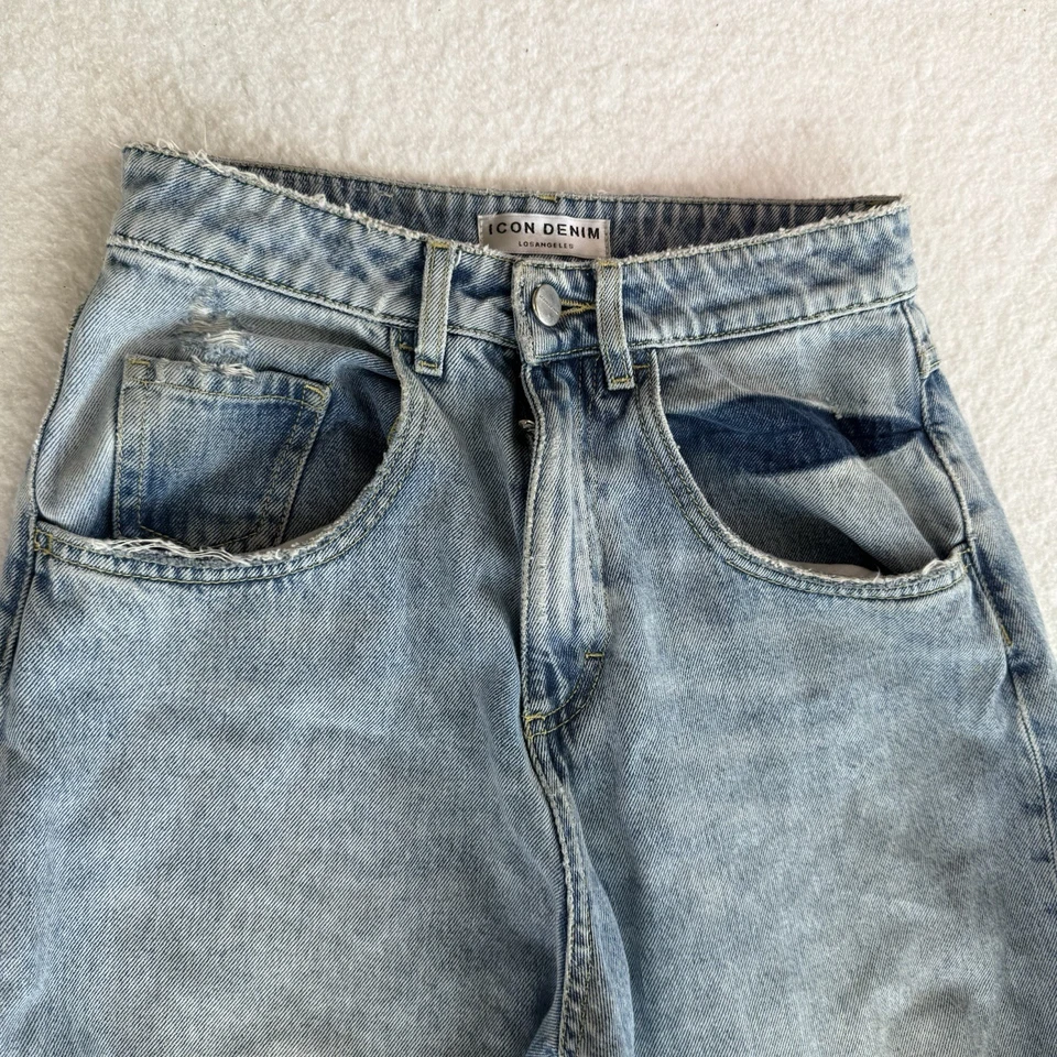 ICON Denim Poppy X Jeans Light Wash Distressed 25x27 - Image 4 of 4