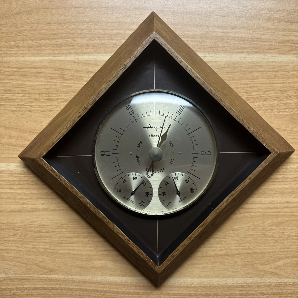Barometer Temperature Humidity In Collectible Barometers for sale