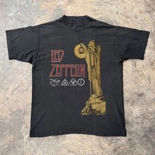 Led Zeppelin The Hermit Symbols Unisex Black Cotton T-shirt, Size S-5XL