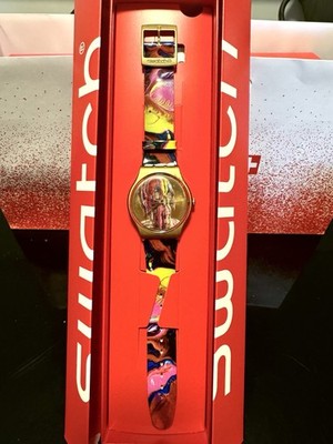NEW  Swatch Originals WE'REALLGONNADIE SUOZ115 42mm Multicolor Watch