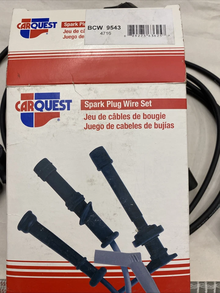 Juego de cables de bujía CARQUEST 9543 para Honda Accord Prelude & Odyssey 1990-1997 Foto 4 de 4