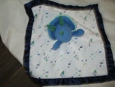 Cloud Island Security Blanket Blue Dino Lovey Baby Triceratops Target 14"