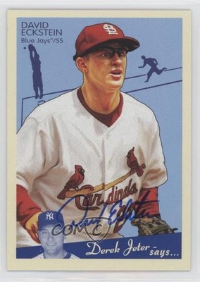 2008 Upper Deck Goudey Graphs David Eckstein #GG-DE Auto 4r3