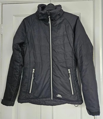 Trespass Coldheat TP50 Jacket Waterproof Windproof XS Black Lightweight No Hood