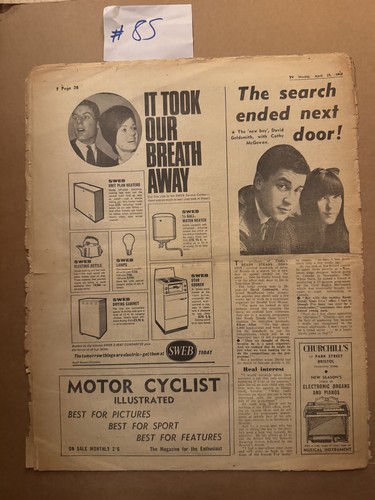 SUPER RARE 1965 TWW Television Weekly TV Times Listings Magazine Vol 8 No 15 - Picture 8 of 10