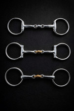 3 Stainless Steel Loose Ring Snaffle Horse Bit Double Jointed 14.5cm