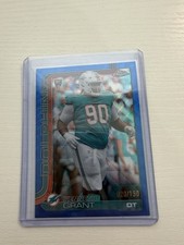 2025 Topps Chrome - Rookies Kenneth Grant #362 Blue Wave /150  (RC)