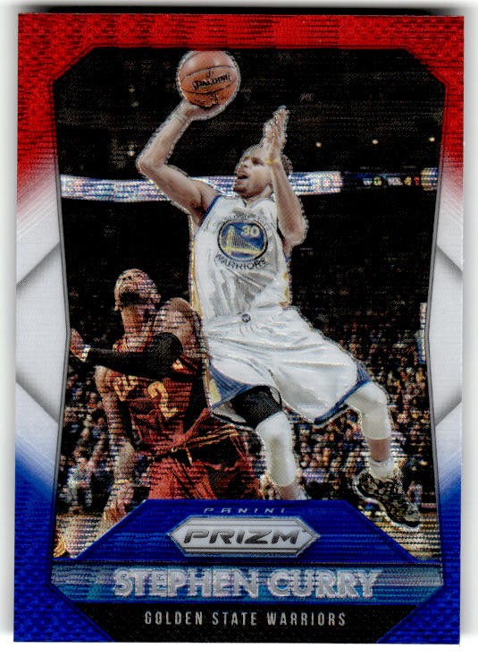2015-16 Panini Prizm Red, White & Blue Prizms Stephen Curry #170 Warriors