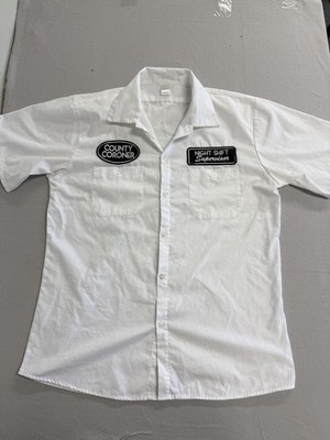 County Coroner Employee Shirt Night Shift Supervisor Patch L
