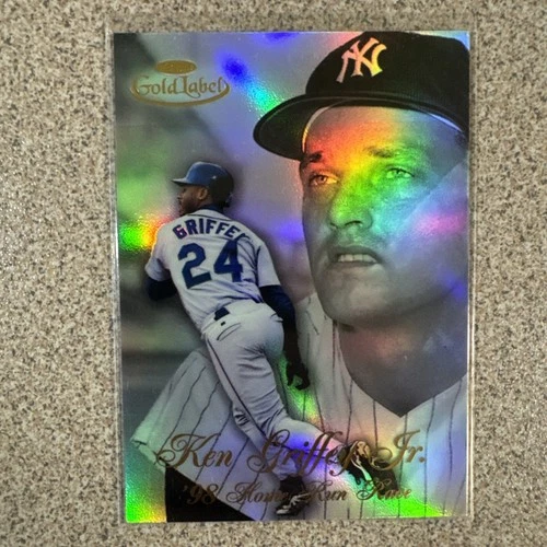1998 Topps Gold Label Ken Griffey Jr 98 Home Run Race Card HR3 Roger Maris