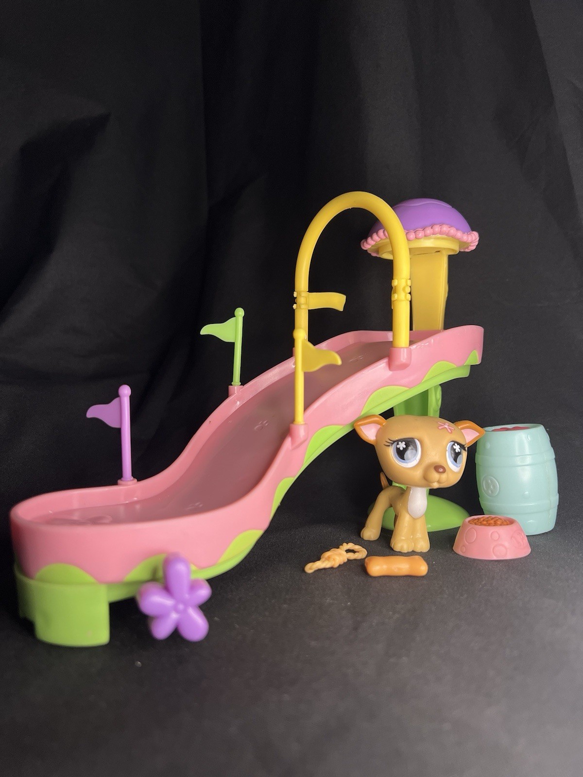 LPS Full Obstacle Course Playset with All Accessories - #468 Greyhound Dog
