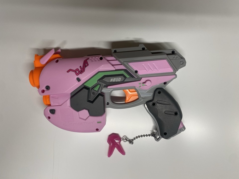 Overwatch D.Va HB50 Blaster Pink NERF Rival DIVA Gun Hasbro. Tested ...