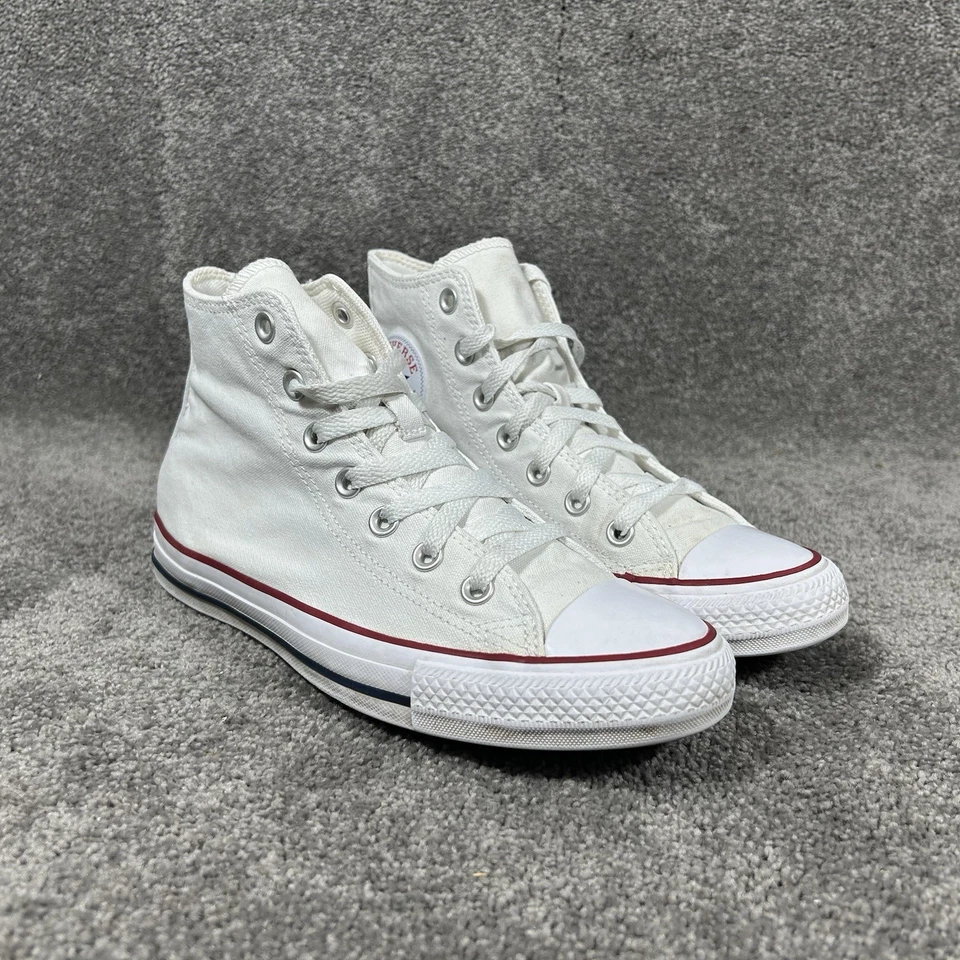 Converse Chuck Taylor All Star M7650 Mens Sz 6 Women’s Sz 8 White High Top Shoes - Image 2 of 4