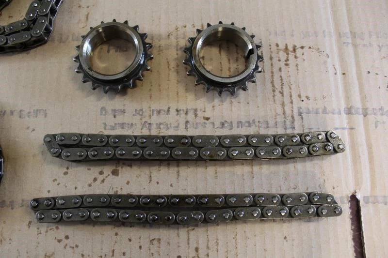 1999 2000 2001 JAGUAR XK8 ENGINE MOTOR TIMING CHAINS GEARS  - Image 2 of 4