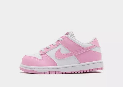 Nike Dunk Low Mädchen Schuhe FB9107 125 TD Pink Weiß Low Sneaker