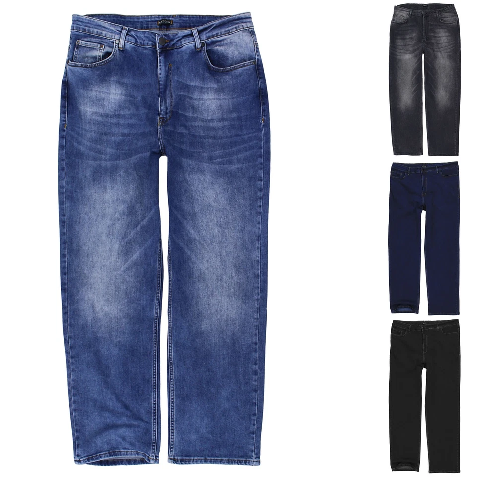 Lavecchia Übergrößen Herren Comfort Fit Jeans Denim Jeanshose Hose - Bild 1 von 4