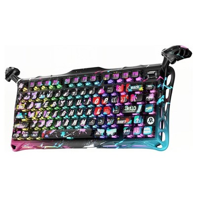 GravaStar Mercury V75 Pro Magnetische Tastatur QWERTY US Neon Graffiti