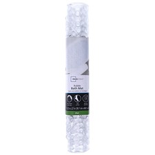Oval Bubble Bath Vinyl Tub Mat Clear 16" x 27