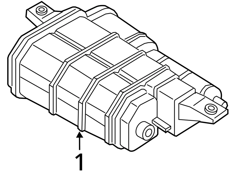 Hyundai Sonata 2015 bote de carbón de vapor de combustible ZH62Z Foto 4 de 4