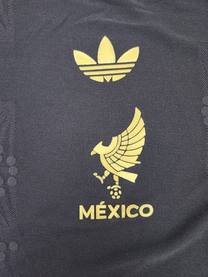 adidas AUTHENTIC Mexico National Team Gold Soccer Jersey JF2639