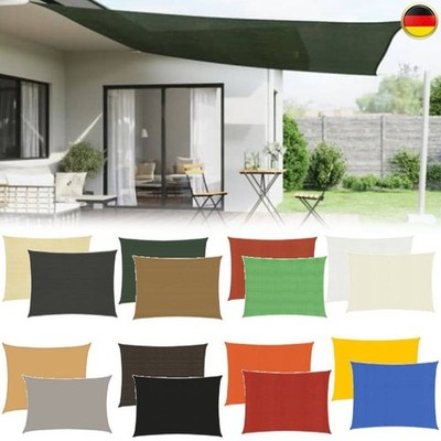 Sonnensegel Sonnenschutz Windschutz UV-Schutz Sonnendach Rechteckig HDPE DE