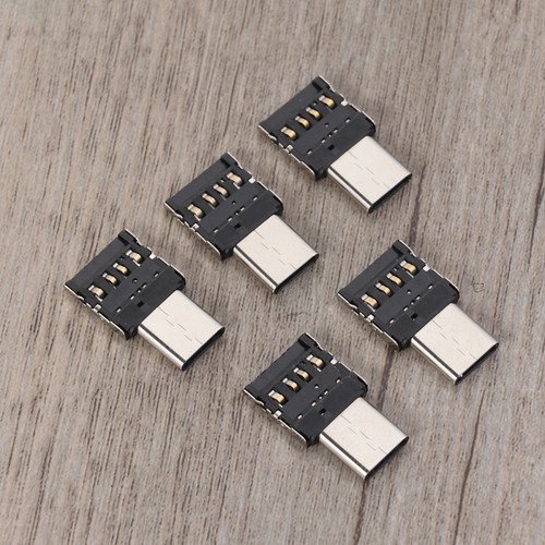 5 Pcs Type to USB Connector Usb-c Adapter Otg Cable for Cell Phone