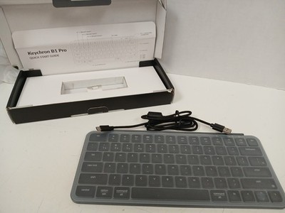 Keychron B1 Pro Ultra-Slim Compact Wireless Keyboard, Black NO DONGLE