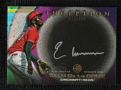 2022 Bowman Inception Silver Signings 23/100 Elly De La Cruz #ISS-ED Auto z5t