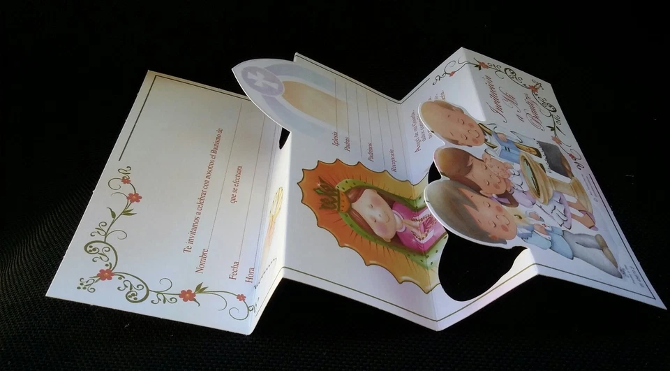 Invitaciones de,A Mi Bautizo (invitaciones de bautizo al bautizo español), Favores  Foto 2 de 4