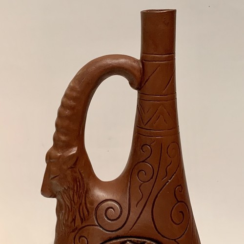 Georgian Royal Collection Khvanchkara Red Wine Ceramic Clay Wine Jar Signed - 第 7/16 張圖片
