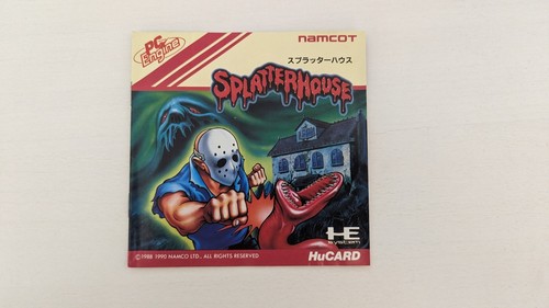 SPLATTER HOUSE NEC PC Engine PCE HuCard Acution game Boxed Manual Japan import - Picture 12 of 13