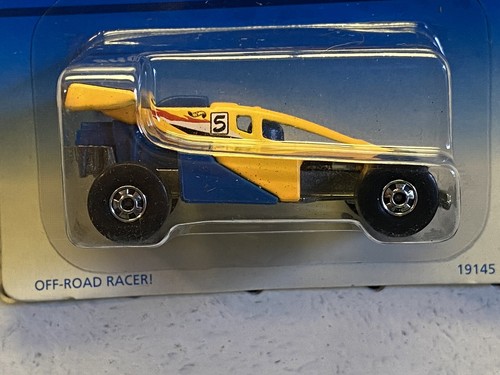 1997 Hot Wheels Yellow Shock Factor Collector #700 NIP Rare Blue Card (B-1186) - Picture 2 of 14