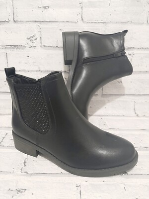 Faux Leather Extra Wide Leather Chelsea Boots Womens Wide Fit