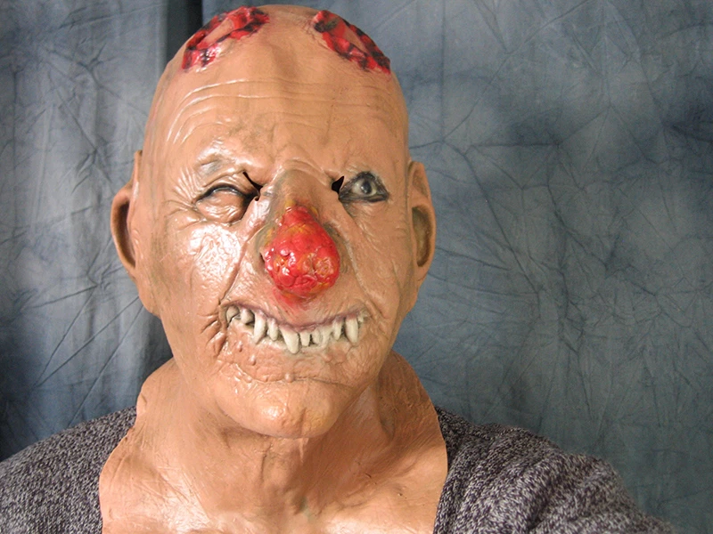 Latexmaske HORROR CLOWN - Effect FX Latex Gummi Maske Halloween Karnevalsmaske - Bild 2 von 4