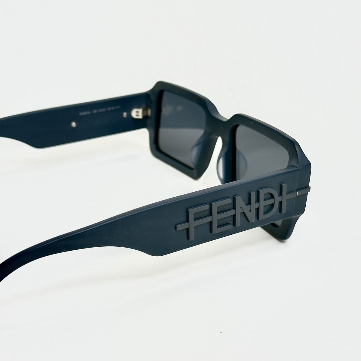 FENDI FENDIGRAPHY HOBO Logo 40073 Matte Navy Blue Square FENDI FENDIGRAPHY HOBO Logo 40073 Matte Navy Blue Square
