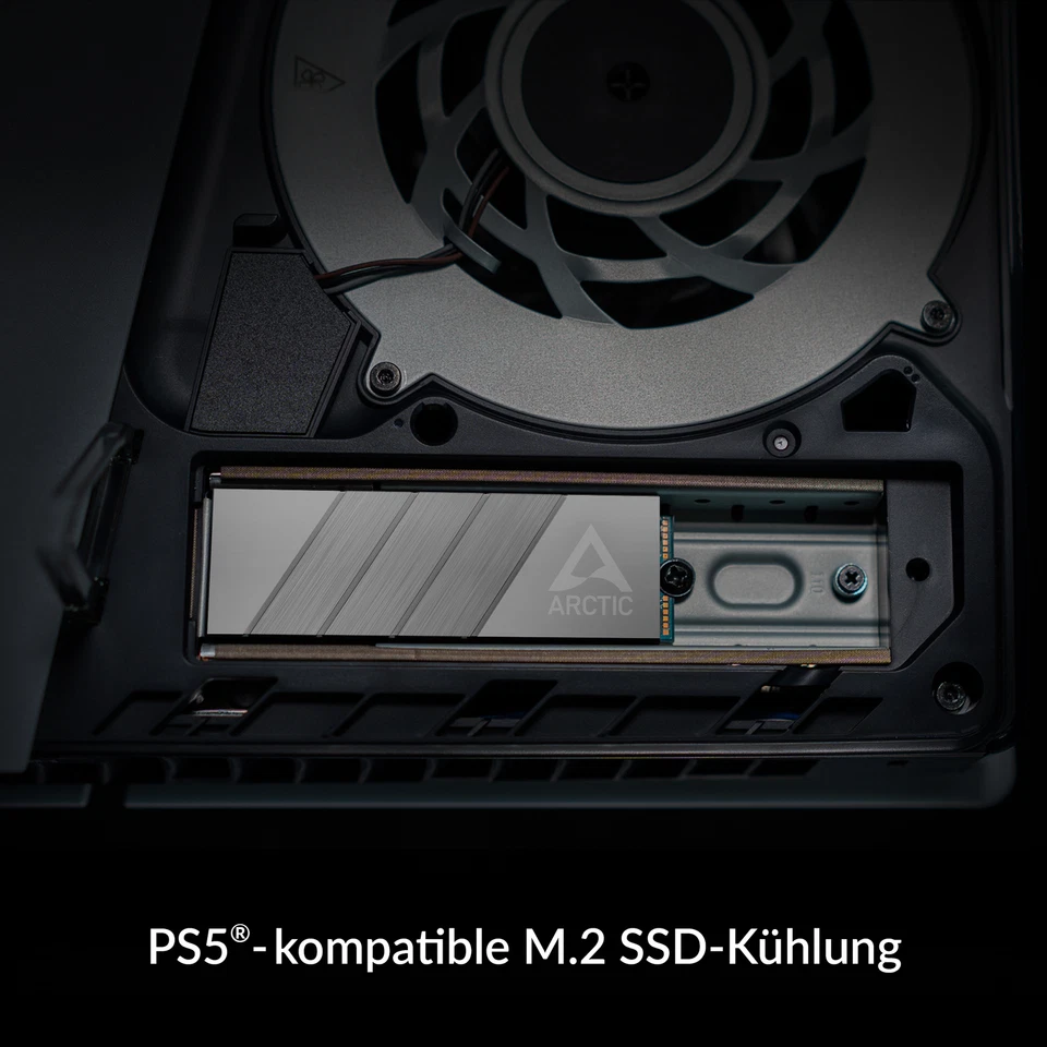 ARCTIC M2 Pro Heatsink Kühler M.2 2280 SSD+TP-3 Wärmeleitpads PC PS5 Kühlkörper - Bild 3 von 4