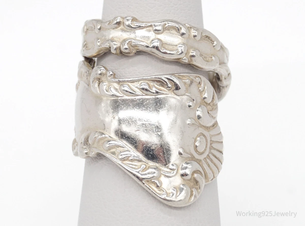 Sterling silver hotsell spoon rings ebay