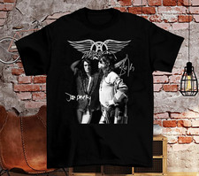 Aerosmith -Joe Perry- Steven Tyler Signature  Black All Size S-5XL T-Shirt