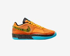 Nike Ja 1 Morant Kids GS Size Bright Mandarin Optic Yellow Black Blue FB8977 800