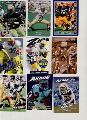 12 Akron college sports schedules 93-15 Weems/Lyons/Warren/Rooney ...