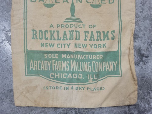 Raro De Colección Arcady Rockland Mouse Dieta Lona Saco de Alimentación Bolsa Ratones Laboratorio Granja - Imagen 2 de 11