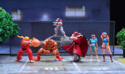 miniature TOY 1/64 figure cool game hero  fit 1:64 car VS GAME diorama