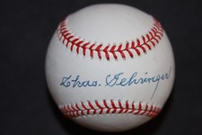 Charlie Chas Gehringer Autographed Official American League (Brown) Baseball PSA