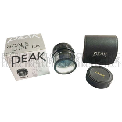 1983-10X Original PEAK Scale Loupe 10x Portable Magnifier With Standard Scale