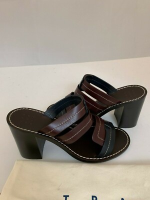 TRADEMARK 8819 $400 NWOB INTERLOCK VACHETTA HEELED SZ 37.5
