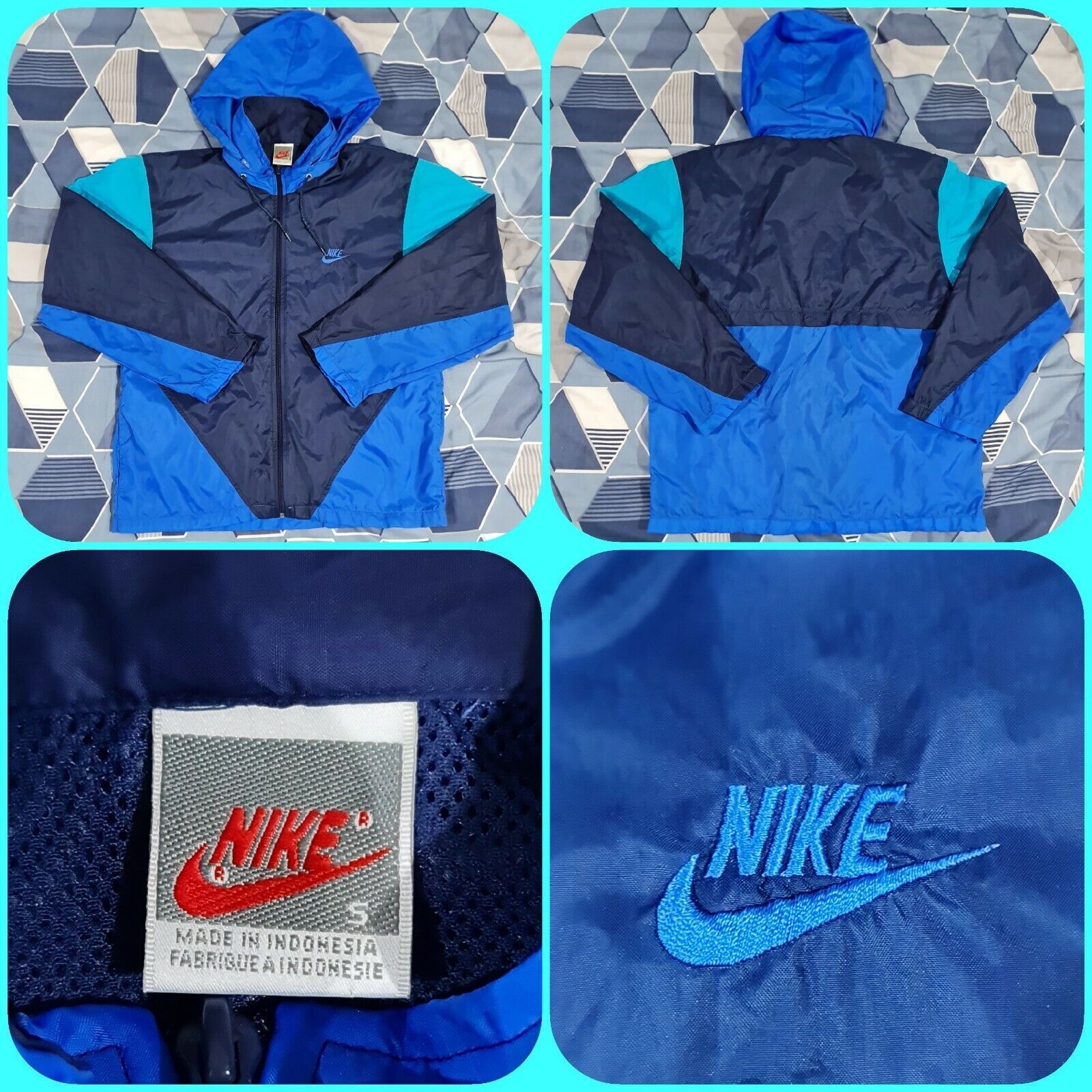 SACAI X NIKE Giacca a vento Nike taglia dalla piccola alla media vintage track top anni 80 unisex